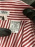 Tabi Stripes Red Long Sleeve Blouse Size S - photo 8