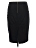 Zara Basic Solid Black Formal Skirt Size 29 waist - photo 2