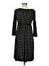Max Studio Specialty Products Houndstooth Black Casual Dress Size M - photo 2