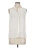 Vince. Ivory Sleeveless Button-Down Shirt Size 6 - photo 1