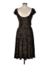 Coldwater Creek Paisley Brown Cocktail Dress Size 10 - photo 2