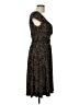 Coldwater Creek Paisley Brown Cocktail Dress Size 10 - photo 4