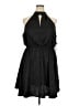 BCBG Paris Leopard Print Solid Black Cocktail Dress Size XXL - photo 1