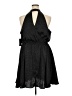 BCBG Paris Leopard Print Solid Black Cocktail Dress Size XXL - photo 2
