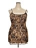 Elizabeth Animal Print Brown Cocktail Dress Size EU 50 / US 18-20 - photo 1