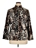Alfred Dunner Animal Print Gold Jacket Size 16 - photo 1