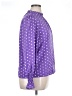 Shein Polka Dots Purple Long Sleeve Blouse Size 12 - photo 4