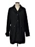 MICHAEL Michael Kors 100% Polyester Black Trenchcoat Size L - photo 1