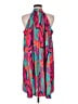 Shein Print Blue Cocktail Dress Size 6 - photo 2