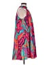 Shein Print Blue Cocktail Dress Size 6 - photo 4