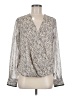 DKNY 100% Polyester Ivory Long Sleeve Blouse Size M - photo 1