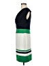 Studio One Color Block Green Casual Dress Size 6 - photo 5