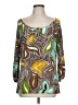 Envi: Brown 3/4 Sleeve Blouse Size L - photo 1