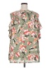 Catherines 100% Polyester Green Sleeveless Blouse Size 2X - photo 2