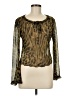 Jonathan Martin 100% Polyester Brown Long Sleeve Blouse Size M - photo 1