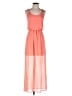 GB 100% Polyester Color Block Orange Casual Dress Size XS - photo 1