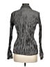 Cleo Metallic Gray Long Sleeve Blouse Size M - photo 2