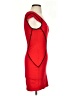 Express Color Block Red Cocktail Dress Size 0 - photo 4