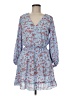Unbranded 100% Polyester Floral Blue Casual Dress Size M - photo 1
