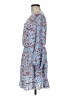 Unbranded 100% Polyester Floral Blue Casual Dress Size M - photo 5