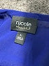 Nicole by Nicole Miller 100% Polyester Blue Sleeveless Blouse Size L - photo 7