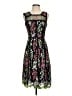 Parker 100% Polyester Floral Black Cocktail Dress Size 2 - photo 1