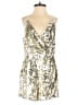 L'Atiste by Amy 100% Polyester Metallic Gold Romper Size S - photo 1