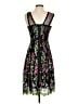 Parker 100% Polyester Floral Black Cocktail Dress Size 2 - photo 2