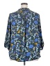 Carolina Belle 100% Polyester Floral Blue 3/4 Sleeve Blouse Size 2X - photo 2