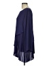 The Limited 100% Polyester Solid Purple Long Sleeve Blouse Size L - photo 5