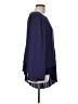 The Limited 100% Polyester Solid Purple Long Sleeve Blouse Size L - photo 4