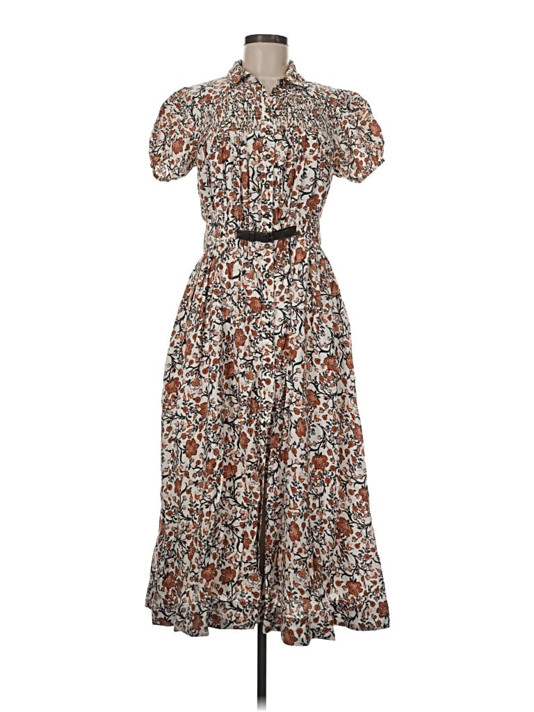 Pre-owned Maeve Casual Dress In Brown