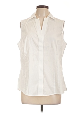 Foxcroft Sleeveless Button-Down Shirt (view 1)