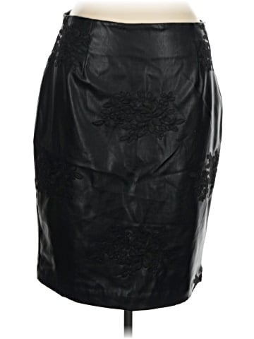 Worthington Faux Leather Skirt (view 1)