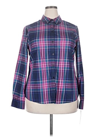 Foxcroft Long Sleeve Button-Down Shirt (view 1)