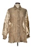 TanJay Metallic Gold Long Sleeve Blouse Size L - photo 1