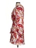 Parker 100% Silk Paisley Red Casual Dress Size S - photo 5