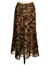 Requirements 100% Polyester Camo Brown Casual Skirt Size S - photo 1