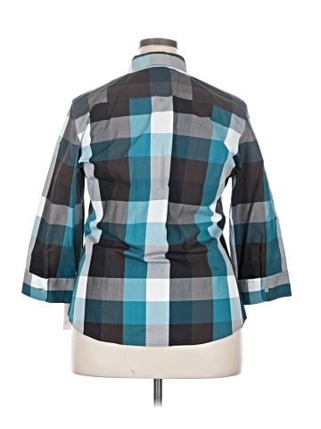 Foxcroft 3/4 Sleeve Button-Down Shirt (view 2)