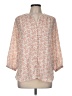 Jachs Girlfriend 100% Polyester Paisley Orange 3/4 Sleeve Blouse Size M - photo 1