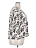Fun2Fun 100% Rayon Floral Ivory 3/4 Sleeve Blouse Size 2XL - photo 4