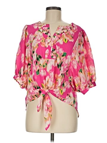 Rose + Olive 3/4 Sleeve Blouse (view 1)