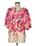Rose + Olive Pink 3/4 Sleeve Blouse Size M - photo 1