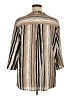 Serengeti Stripes Tan 3/4 Sleeve Blouse Size 1X - photo 2