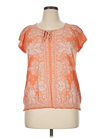 SONOMA life + style Short Sleeve Blouse (view 1)