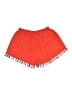 Chloe Oliver 100% Polyester Color Block Red Dressy Shorts Size S - photo 2