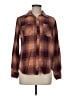 Natural Reflections Plaid Brown Long Sleeve Button-Down Shirt Size M - photo 1