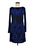 MICHAEL Michael Kors Graphic Blue Casual Dress Size M - photo 1