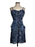 Couture Gypsy 100% Polyester Paisley Blue Cocktail Dress Size S - photo 1
