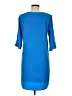 Everly 100% Polyester Solid Blue Casual Dress Size M - photo 2